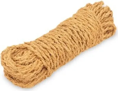 Produktbild von Kokosstrick natur Ø 4/5/7mm im Bund mit 12/15 /25 m  | Kokosgarn, Größe:dünn 25 m Ø 4mm