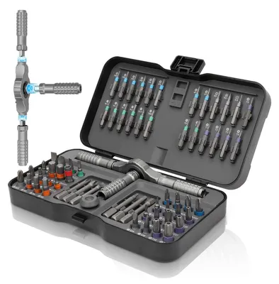 Produktbild von 66-in-1 Magnetische Ratschen-Schraubendrehersatz mit T-Griff