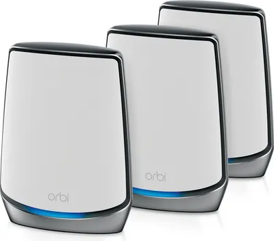 Produktbild von Netgear RBK853-100EUS WL-Router NETGEAR ORBI RBK853-100EUS (Router/2 Extender)