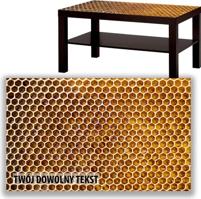 Zdjęcie produktu dla BLAT SZKLANY IKEA LACK Miód z Twoim napisem 90x55cm 032a