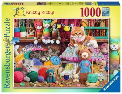 Immagine prodotto di Puzzle 1000pz Gattini impigliati 165285 RAVENSBURGER