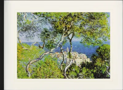 Produktbild von Claude Monet Gerahmtes Bild Mit Edlem Passepartout | Wand-Bilder | Im Bilderrahmen - Bordighera, 1884 (60 x 80 cm)