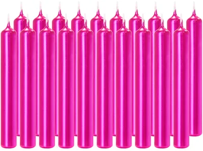 Produktbild von BRUBAKER Geburtstagskerzen 9,5 cm - kleine Spitzkerzen für Geburtstag - Dekokerzen Partydekoration - Stabkerzen Leuchterkerzen, Pink, 200 Kerzen