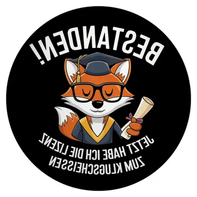 Produktbild von Fuchs mit Diplom - Lizenz zum Klugscheißen Magnet