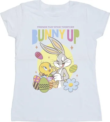Produktbild von Looney Tunes - "Bunny Up" T-Shirt für Damen BI28842 (S) (Weiß)