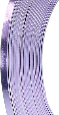 Produktbild von 10m Aluminium Flachdraht 5x1mm Aludraht flach Alu Draht Flachdraht Alustreifen lavendel