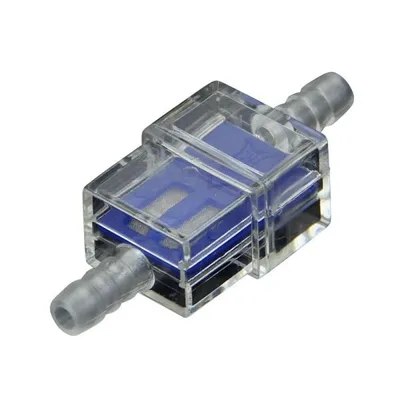 Produktbild von Benzinfilter Kraftstofffilter quadratisch blau 6mm für Mofa Moped Roller