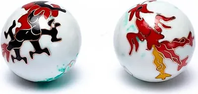 Obrázek produktu pro Čchi-kungové koule Drak a Fénix -- 4 cm