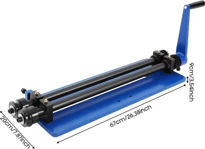 Produktbild von Blechbiegemaschine - Manuelle Rundbiegemaschine 460 mm - Rohrbiegemaschine - 2 Walzen - Sickenwalze für Blech und Rohr