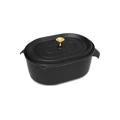 Zdjęcie produktu dla Brytfanna AMT Gastroguss z pokrywą cocotte do piekarnika, na kuchenkę i grill 32x22 cm
