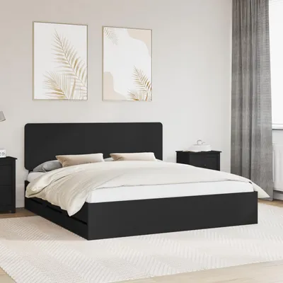 Obrázok produktu pre vidaXL Rám postele so zásuvkami čierny 200 x 200 cm