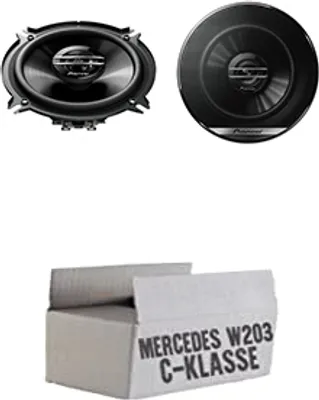 Produktbild von Lautsprecher Boxen Pioneer TS-G1320F - 13cm 2-Wege 130mm PKW Koaxiallautsprecher Auto Einbausatz - Einbauset passend für Mercedes C-Klasse JUST SOUND best choice for caraudio