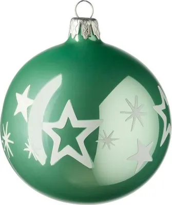 Immagine prodotto di Pallina Leonardo 8 stelle verdi Natale 28459