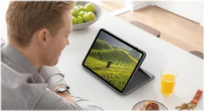 Immagine prodotto di Logitech Folio Touch, QWERTZ, Svizzera, Trackpad, 1,8 cm, 1 mm, Apple