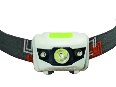 Produktbild von Stirnlampe mit LED, 120 Lumen, wasserdicht, Betrieb mit 3 AAA Batterien