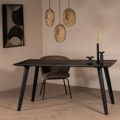 Produktbild von Giga Meubel Esstisch Oslo - Mangoholz Schwarz - 160cm
