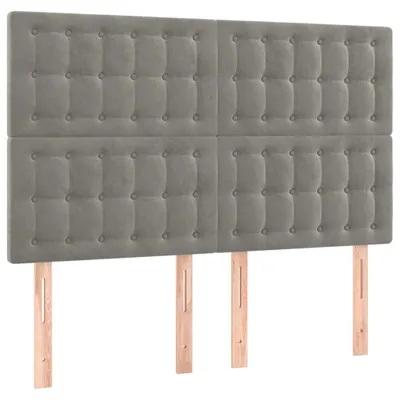 Zdjęcie produktu dla VidaXL 3116814, Jasny Szary, Poliester, Drewno, 1440 mm, 118 cm, 128 cm, 50 mm