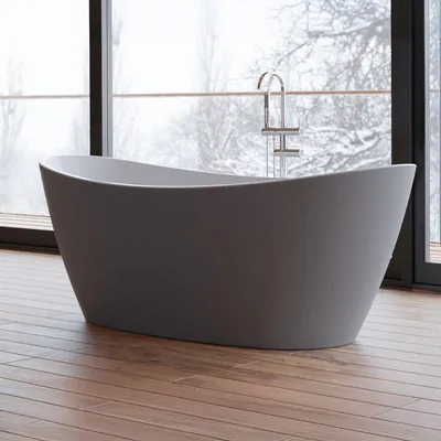 Produktbild von Freistehende Badewanne Neroon 2.0 170 grau 170 x80 x60 cm