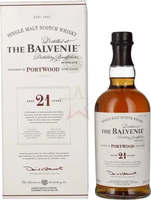Produktbild von The Balvenie 21 Years Old Portwood Finish 40 % 0,70 lt.