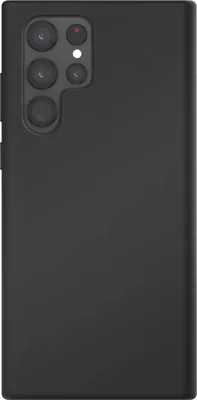 Productafbeelding van Jaym, Premium siliconen hoesje met microvezelvoering voor de Samsung Galaxy S22 Ultra, zwart