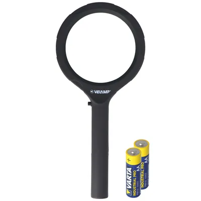 Produktbild von Lupe mit LED-Beleuchtung und 3fach Vergrößerung mit 12 LEDs, IN287, ideal geeignet zum Lesen von Zeitungen, Zeitschriften, Bücher, Karten etc. inklusive Batterien