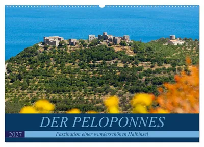 Produktbild von DER PELOPONNES (Wandkalender 2027 DIN A2 quer), CALVENDO Monatskalender
