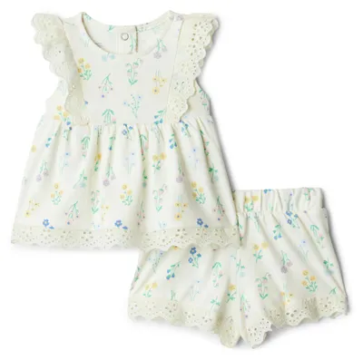 Immagine prodotto di A. Essentials x Sofia Grainge Baby - Set per bambine, composto da una maglietta di cotone con applicazioni