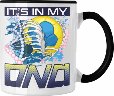 Produktbild von Trendation - Handball Tasse Geschenk für Handball-Spieler Trainer Geschenkidee Spruch (Schwarz)