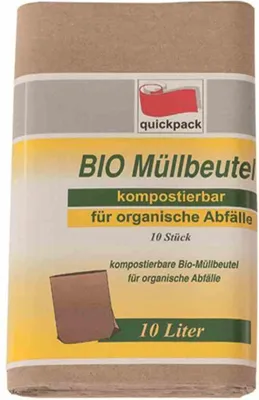 Image de quickpack Sacs à déchets biologiques 10,0 l marron, 10 pcs.