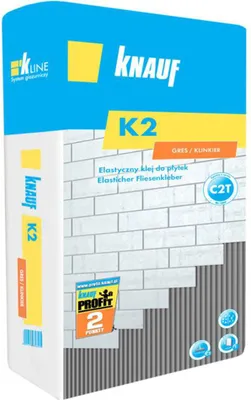 Produktbild von 12 Sack Knauf K2 Flex- Fliesenkleber C2TE je 25kg