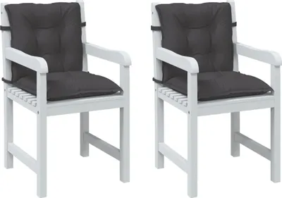 Produktbild von Möbel Niedriglehner-Auflagen 2 Stk Melange Anthrazit 100x50x7cm Stoff - Gartenmöbelauflagen 4002376