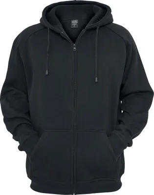Produktbild von Urban Classics Zip Hoody, Farbe:black, Größe:M