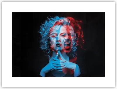 Produktbild von Poster - Poster ohne Rahmen - Schwarz Frau Emotionen - 40x30 cm - Wand Bild - Wanddeko - Wandbilder - Kunstposter - Wandposter - Bilder - Kunstdruck - Wanddekoration - Wandbild - P2XAA40x30-4472