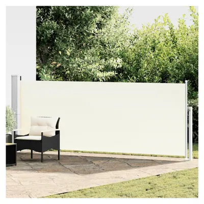 Produktbild von Ausziehbare Seitenmarkise 140×500 cm Creme, Gelenkarmmarkise für Terrasse und Eingangsbereich