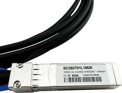 Produktbild von BLUEOPTICS Telesis QSFP28-4SFP28-DAC-3M kompatibles BlueLAN QSFP28 DAC SC282701L3M26 ( Q28-4S28-DAC-