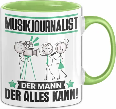 Produktbild von Musikjournalist Tasse Geschenk für Musikjournalist Der Mann Der Alles Kann Geschenkidee zum Geburtstag (Grün)