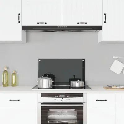 Immagine prodotto di vidaXL Alzatina da cucina nera 70x40 cm in vetro temperato