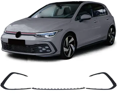 Stoßstange Zierleisten Schwarz Matt für VW Golf 8 VIII GTI GTD R-Line 19-24 – Produktansicht