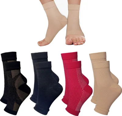 Produktbild von Orthopädische Kompressionssocken, Kompressionssocken gegen Fersensporn und Plantarfasziitis, Neuropathie Knöchelbandage,(s/m)