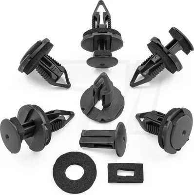 Produktbild von 10x Befestigungs Clip mit Dichtung für Fiat, Chrysler Verkleidung | 06510891AA, 51897485, 51891918