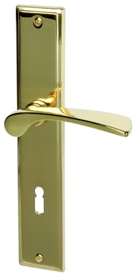 Produktbild von Alpertec Nelson-LS Messing poliert Zimmertüren Drückergarnitur Neu