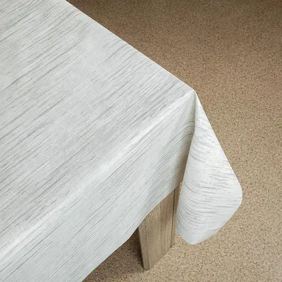 Produktbild von Wachstuchtischdecke 140x90 cm - Graue Striche - Wachstischdecke mit wasserabweisender und lebensmittelecht PVC-Beschichtung - Outdoor-Tischdecken für Garten, Küche - Tischdecke wetterfest