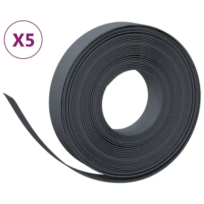 Immagine prodotto di vidaXL Bordatura per prato 5 pz. Grigio 10 m 10 cm polietilene