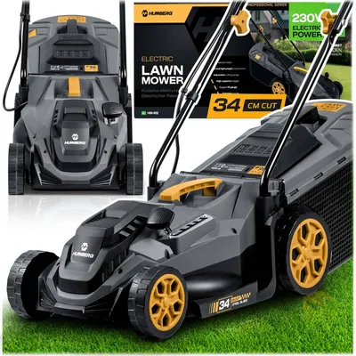 Obrázek produktu pro Elektrická sekačka na trávu, 1400 W, šířka záběru 34 cm