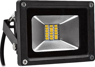 Immagine prodotto di Greenmigo 20W SMD LED Floodlight Faretto Lampada da giardino Luce bianca calda con alloggiamento in alluminio nero Impermeabile IP65 85-265V