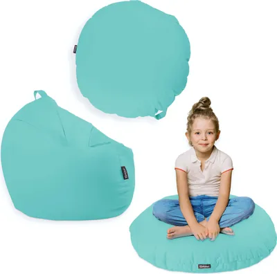 Produktbild von Sitzsack mit füllung 2 in 1 Sitzkissen Bean Bag Outdoor Indoor Wasserfest | Pacific 100cm