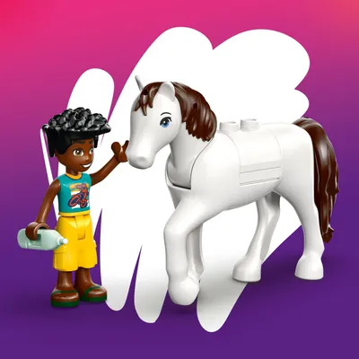 Produktbild von LEGO Friends Tierklinik - Lernspielzeug mit Pferdestall, 2 Mini Puppen, Hund-, Kaninchen- & Katzenfigur plus Zubehör - Geburtstagsgeschenk für Mädchen ab 4 Jahren - 42696