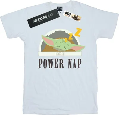 Image de Star Wars - "The Mandalorian Power Nap Child" T-shirt pour homme BI47192 (M) (Blanc)