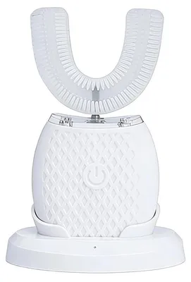 Produktbild von U-förmige elektrische Zahnbürste 360° IPX7 wasserdicht, Reise Zahnbürste USB wiederaufladbar 3 Modi schnelle Zahnreinigung