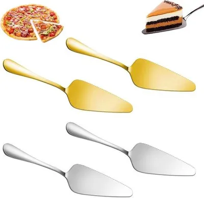 Produktbild von Edelstahl-Tortenlöffel-Set, 4-teilig, rostfrei